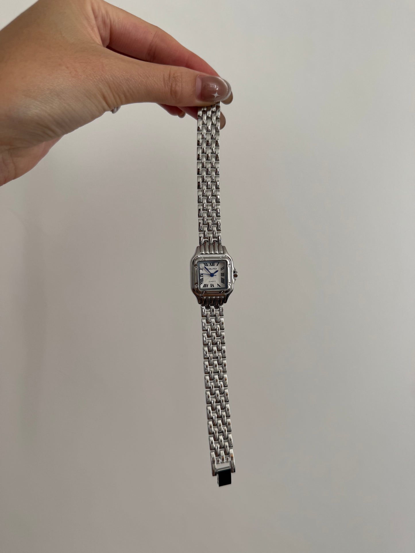 Silver Toned Panthere-esque Watch